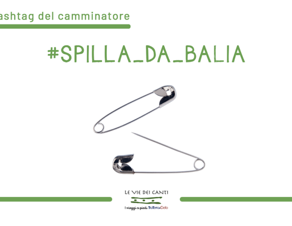Gli hashtag del camminatore: #spilla_da_balia